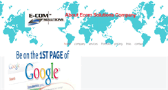 Desktop Screenshot of e-com-solutions.biz