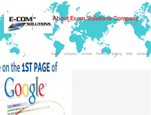 Tablet Screenshot of e-com-solutions.biz